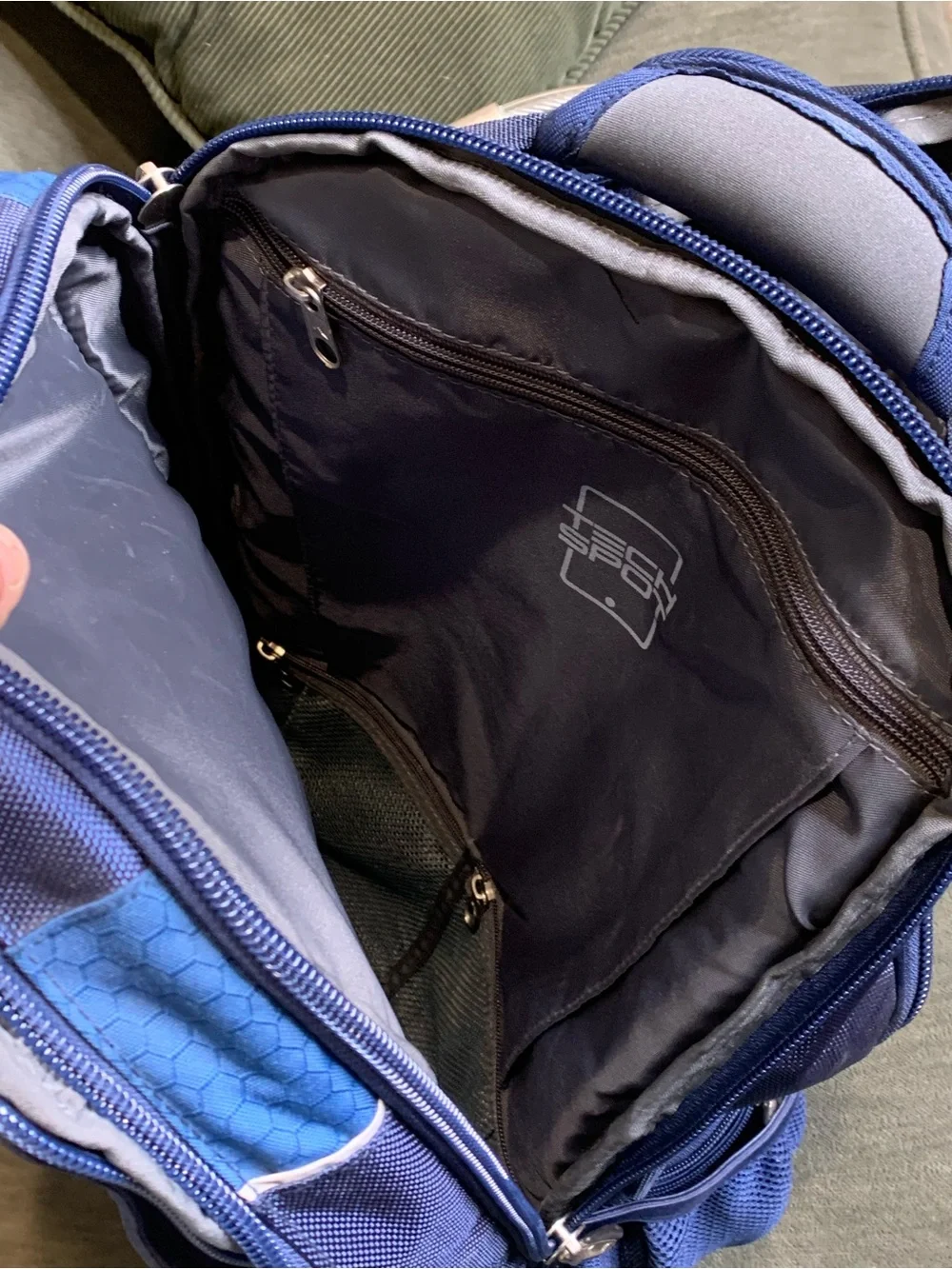 High Sierra Two-Tone Navy and Light Blue Men's Backpack